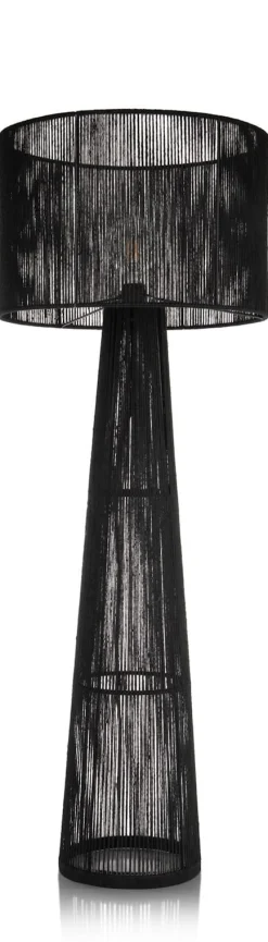 Discount XOOON Tali vloerlamp 1*E27 H120cm in de kleur Zwart - COCOmaison