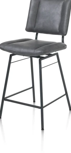 New XOOON TATUM barstoel - draaibaar - stof Pala - antraciet