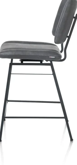 New XOOON TATUM barstoel - draaibaar - stof Pala - antraciet