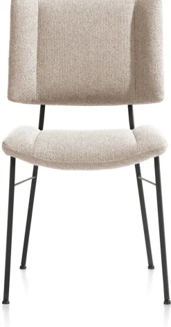 Discount XOOON TATUM eetkamerstoel - zwarte poten - stof Ponti - crème