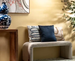 Discount XOOON Tim kussen 45x45cm in kleur Blauw shop je bij COCOmaison