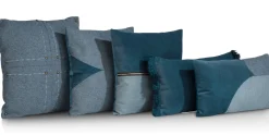 Sale XOOON Timeless Aria kussen 45x45cm in de kleur Blauw - COCOmaison