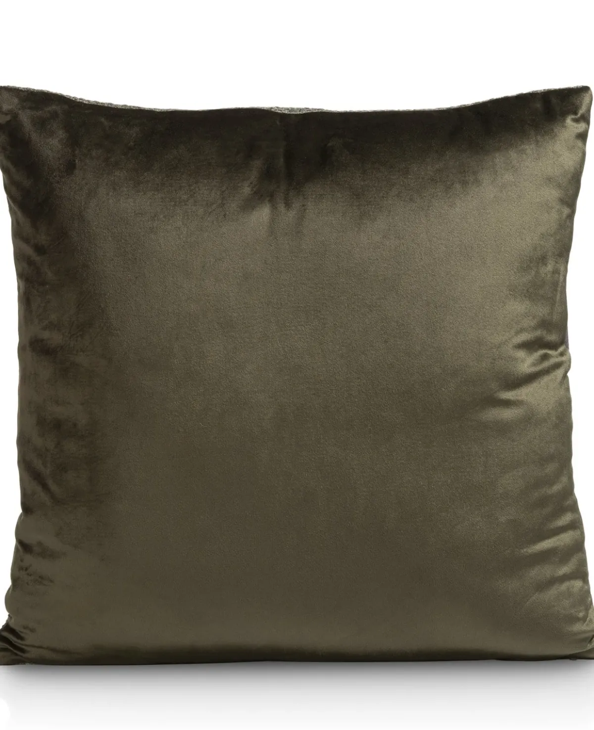 Discount XOOON Timeless Aria kussen 45x45cm in de kleur Olijf - COCOmaison