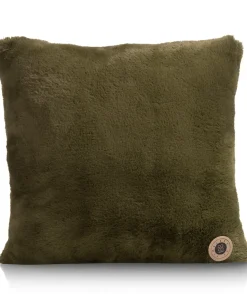 Clearance XOOON Timeless Evie kussen 45x45cm in de kleur Olijf - COCOmaison