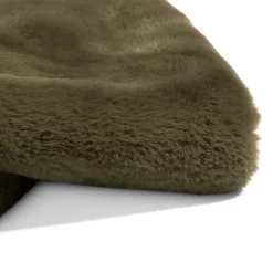 Online XOOON Timeless Evie plaid 130x160cm in de kleur Olijf - COCOmaison