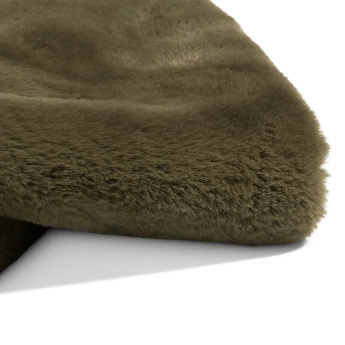 Online XOOON Timeless Evie plaid 130x160cm in de kleur Olijf - COCOmaison