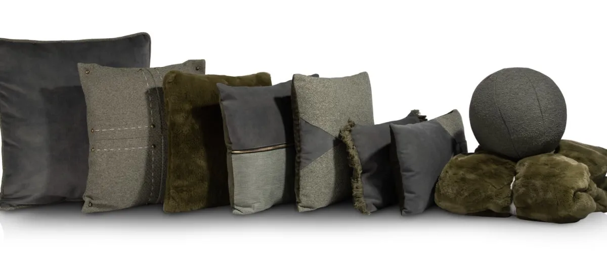 Online XOOON Timeless Evie plaid 130x160cm in de kleur Olijf - COCOmaison