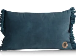 XOOON Timeless Mila kussen 30x50cm in de kleur Blauw - COCOmaison