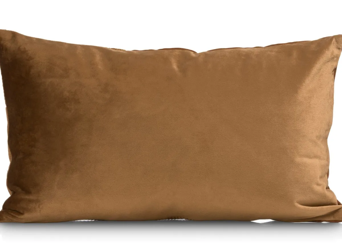 Online XOOON Timeless Scarlett kussen in de kleur Geel - COCOmaison