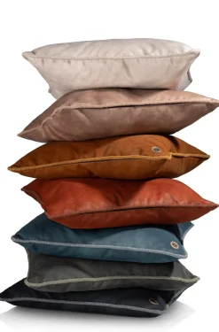 Online XOOON Timeless Sean kussen 60x60cm in de kleur Blauw - COCOmaison