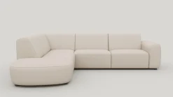 Best XOOON Tineo, hoekbank links - Livigno - Creme