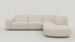 Clearance XOOON Tineo, hoekbank rechts - Livigno - Creme
