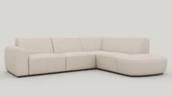 Clearance XOOON Tineo, hoekbank rechts - Livigno - Creme