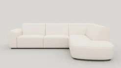 Clearance XOOON Tineo, hoekbank rechts - Ponti - Creme