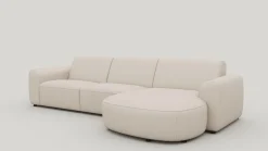 XOOON Tineo, loungebank rechts - Livigno - Creme