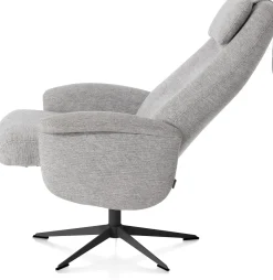 Best XOOON Tonale, relax-fauteuil incl. poef - graphiet frame