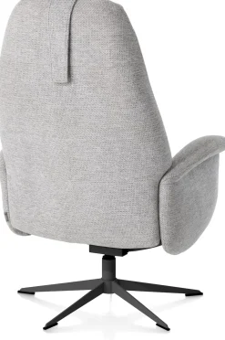 Best XOOON Tonale, relax-fauteuil incl. poef - graphiet frame