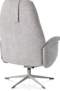 Clearance XOOON Tonale, relax-fauteuil incl. poef - silk grey frame