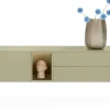 Outlet XOOON Trentino, Lowboard 180 cm. - 1-deur + 2-laden + 1-niche - mdf gelakt - Olijf