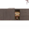Discount XOOON Trenton, Dressoir 240 cm. - 2-deuren + 3-laden + 2-niches - Clay