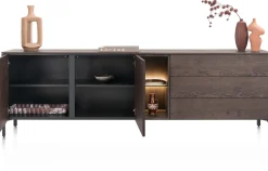 Discount XOOON Trenton, Dressoir 240 cm. - 2-deuren + 3-laden + 2-niches - Clay