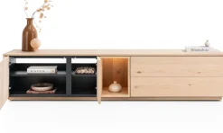 Sale XOOON Trenton, lowboard 210 cm - 2-deuren + 2-laden + 1-niche - natural