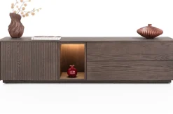 Outlet XOOON Trenton, lowboard 180 cm - 1-deur + 2-laden + 1-niche - Clay