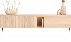 Sale XOOON Trenton, lowboard 240 cm - 2-deuren + 2-laden + 1-niche - natural