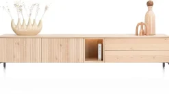 Online XOOON Trenton, Lowboard 270 cm. - 2-deuren + 2-laden + 1-niche - natural
