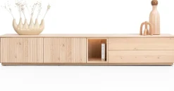 Online XOOON Trenton, Lowboard 270 cm. - 2-deuren + 2-laden + 1-niche - natural