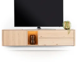 Outlet XOOON Trenton, lowboard 180 cm - 1-deur + 2-laden + 1-niche - natural