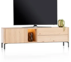 Outlet XOOON Trenton, lowboard 180 cm - 1-deur + 2-laden + 1-niche - natural