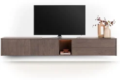 XOOON Trenton, Lowboard 270 cm. - 2-deuren + 2-laden + 1-niche - Clay