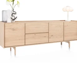 Best XOOON Valgard dressoir 230 cm - 3-deuren + 2-laden -