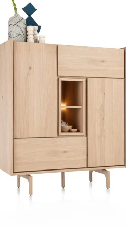Best XOOON Valgard highboard 120 cm - 2-deuren (+ LED) -