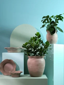 Sale XOOON Wave pot H40cm in de kleur Beige - COCOmaison