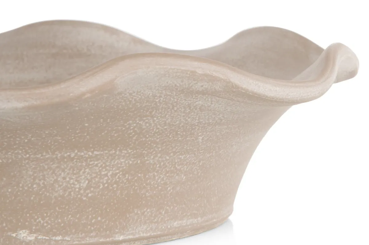XOOON Wave schaal D25cm in de kleur Beige - COCOmaison