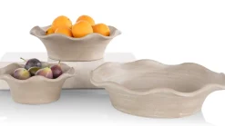 XOOON Wave schaal D25cm in de kleur Beige - COCOmaison