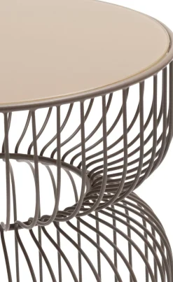 Online XOOON Zina bijzettafel (H45cm) in de kleur Taupe - COCOmaison